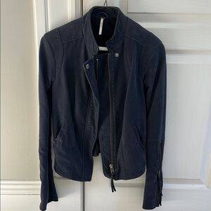 Navy Suede Jacket